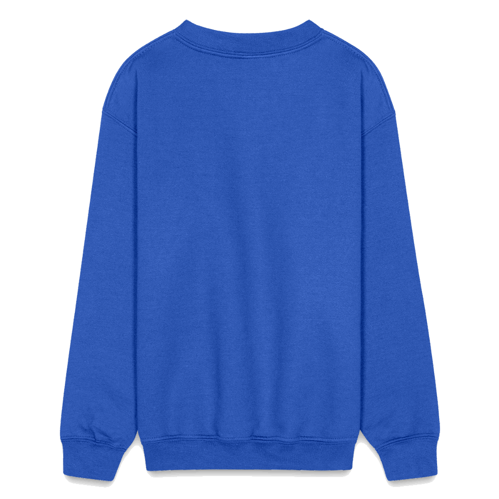 be kind Kids Crewneck Sweatshirt - royal blue