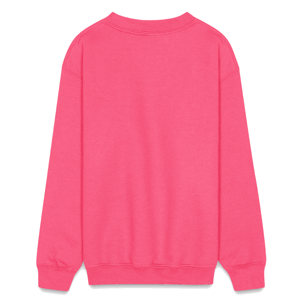 be kind Kids Crewneck Sweatshirt - neon pink