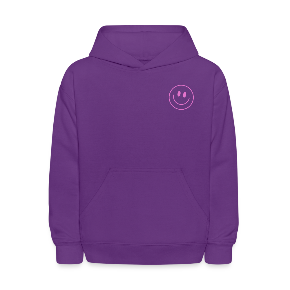 You Are Loved Smile Kids Pullover Hoodie - purple