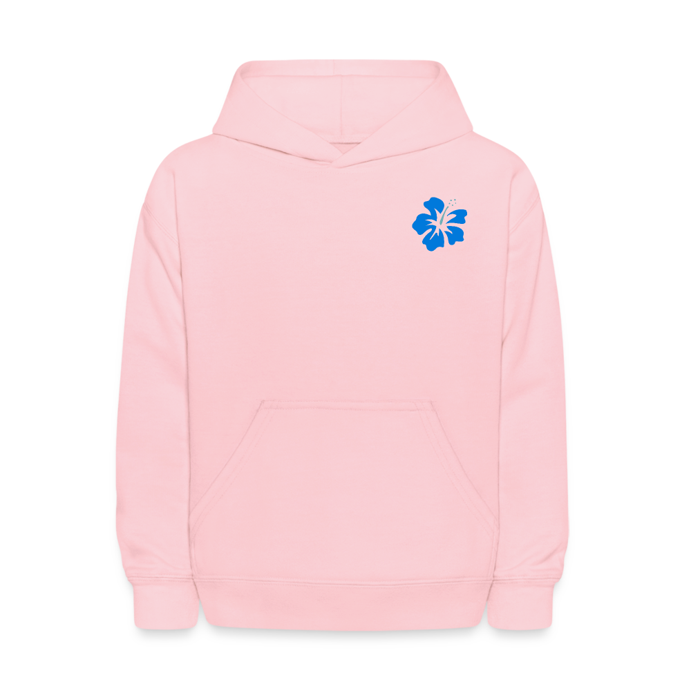 Let's Collect Seashells Sandy Beach Waves Kids Pullover Hoodie - pink