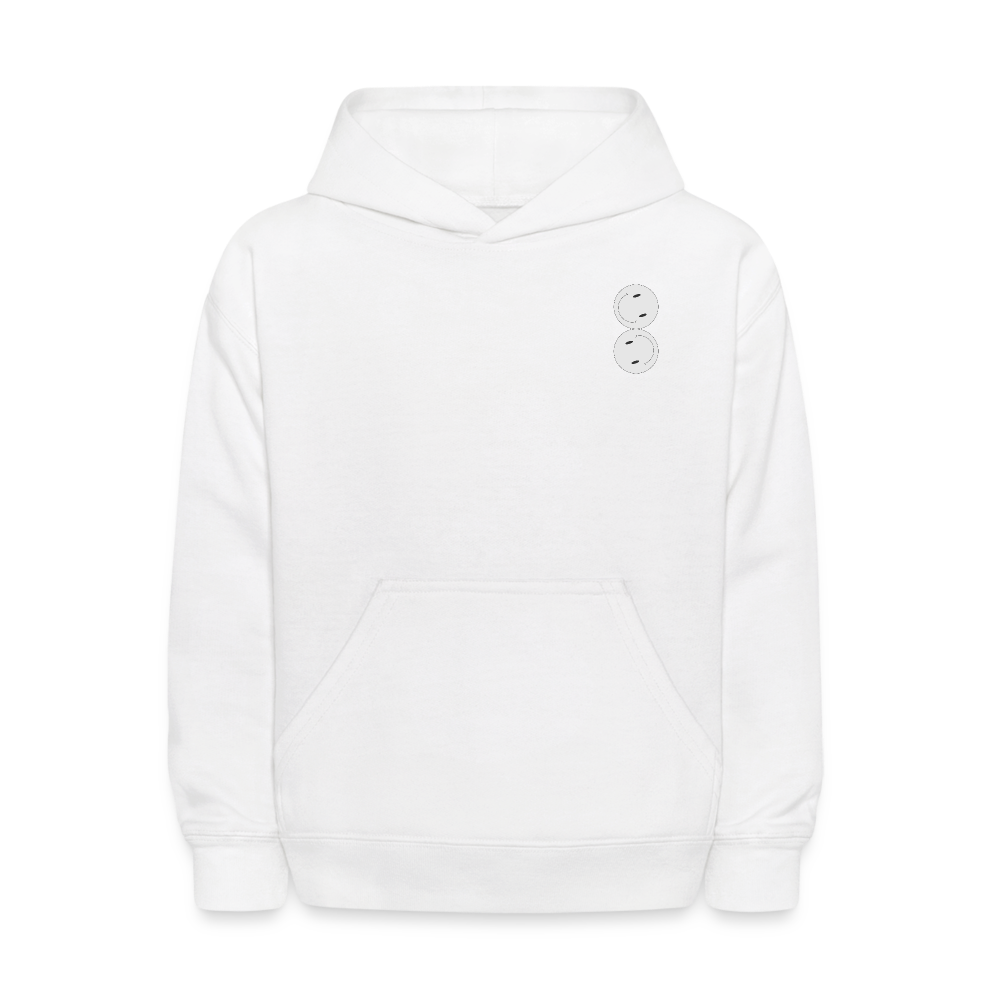 It Was Me On Your Mind Kids Pullover Hoodie - white