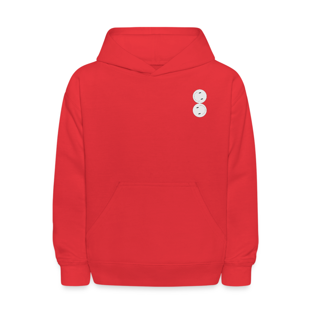 It Was Me On Your Mind Kids Pullover Hoodie - red