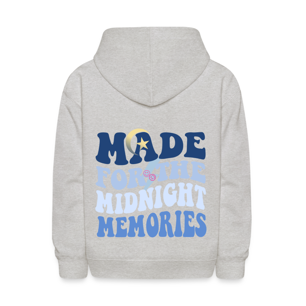 Made For The Midnight Memories Kids Pullover Hoodie - heather gray