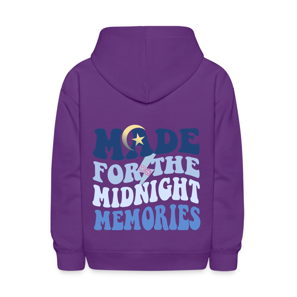 Made For The Midnight Memories Kids Pullover Hoodie - purple