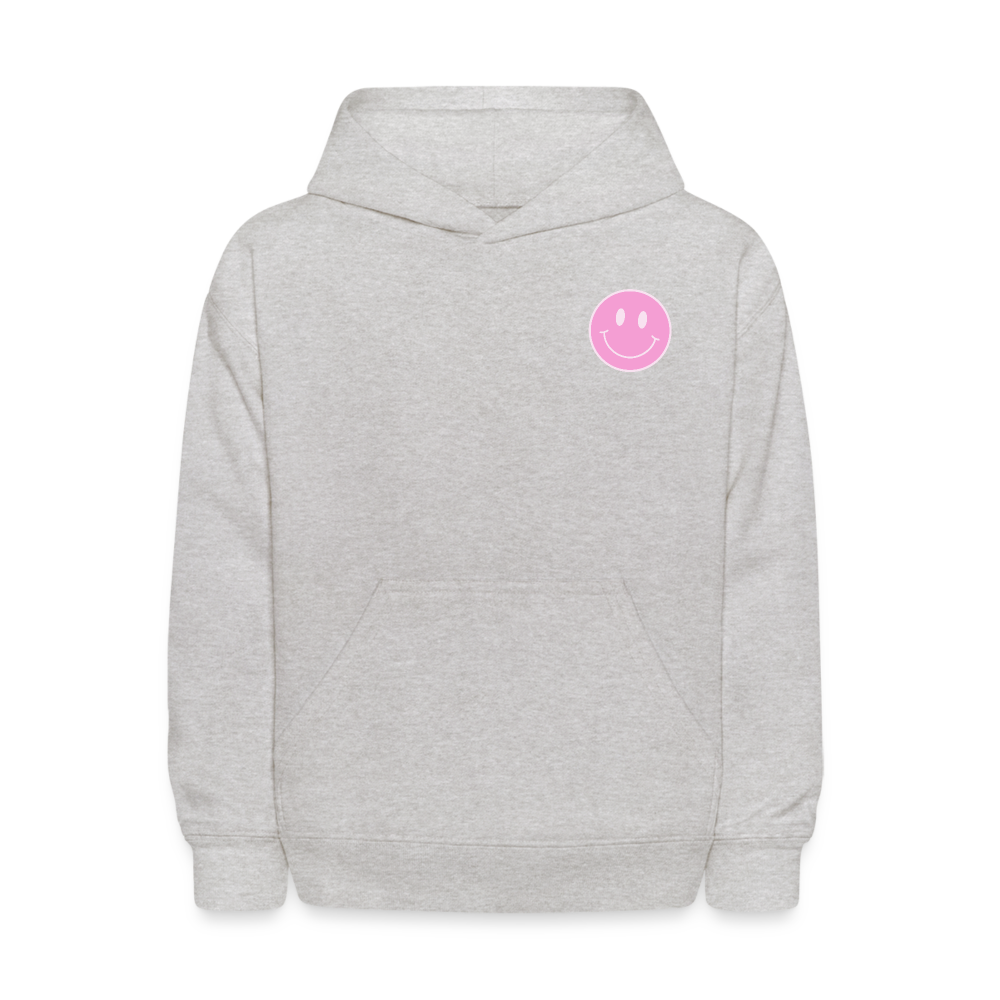 Have A Good Day Retro Smile Kids Pullover Hoodie - heather gray