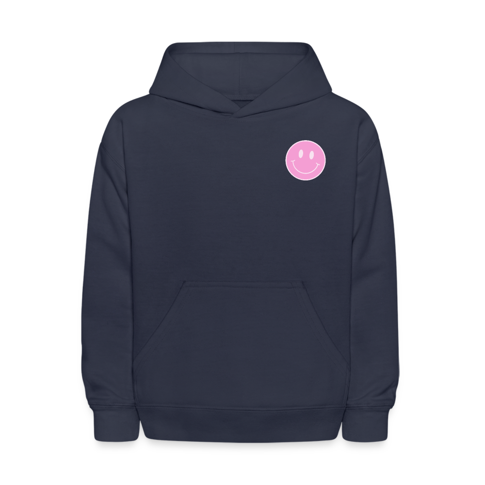 Have A Good Day Retro Smile Kids Pullover Hoodie - navy