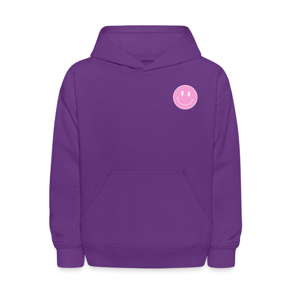 Have A Good Day Retro Smile Kids Pullover Hoodie - purple