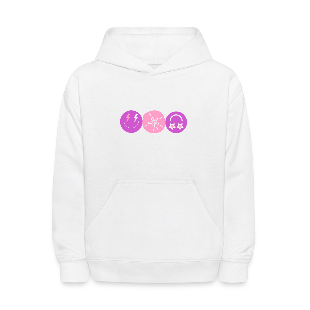 See You At The Beach Kids Pullover Hoodie Print - white