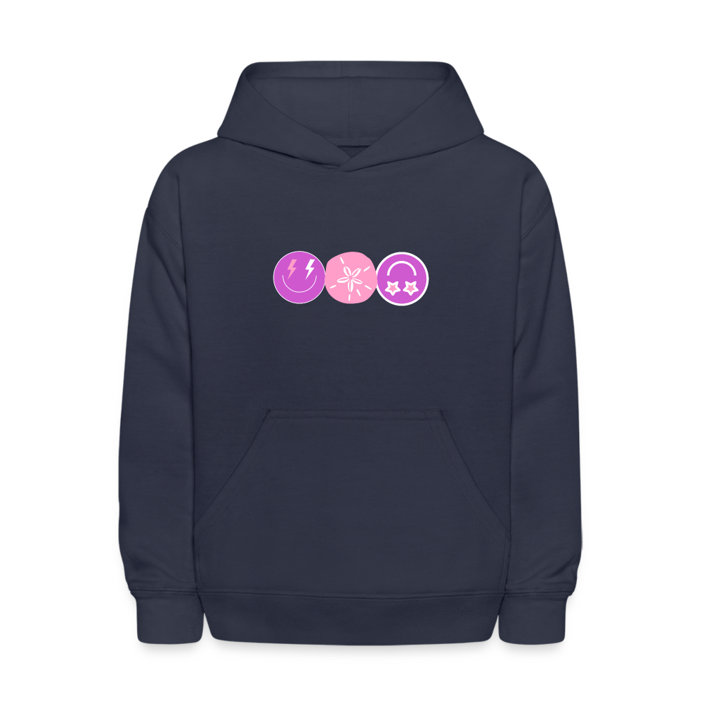 See You At The Beach Kids Pullover Hoodie Print - navy