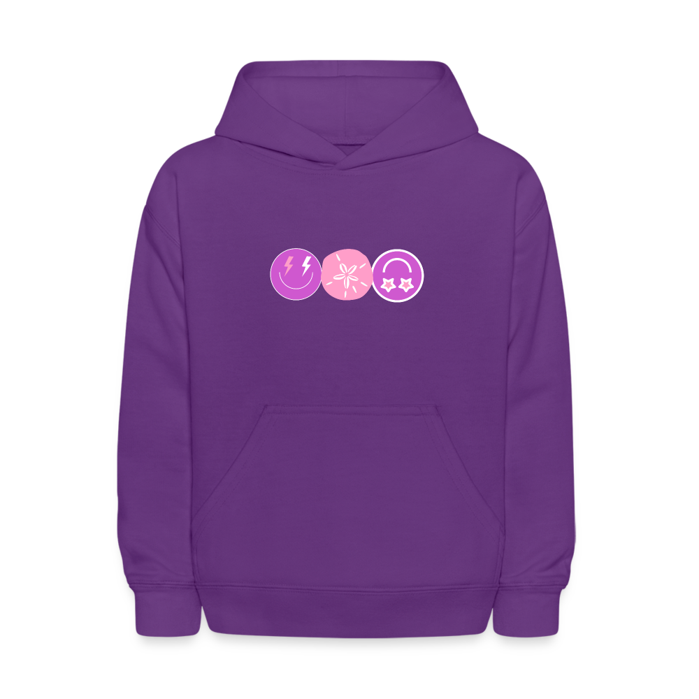 See You At The Beach Kids Pullover Hoodie Print - purple