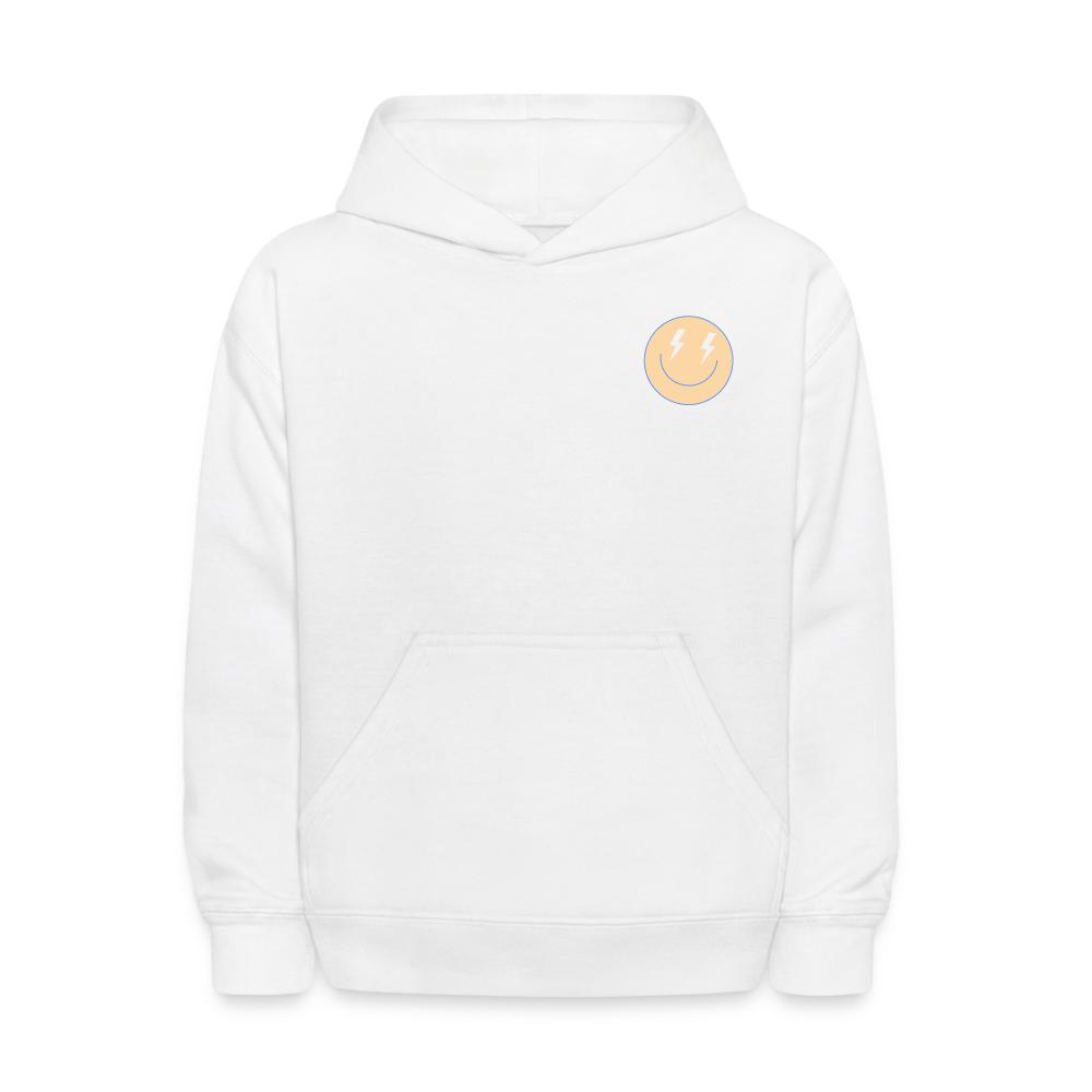 Sunsets Catch Waves Kids Pullover Hoodie Print - white