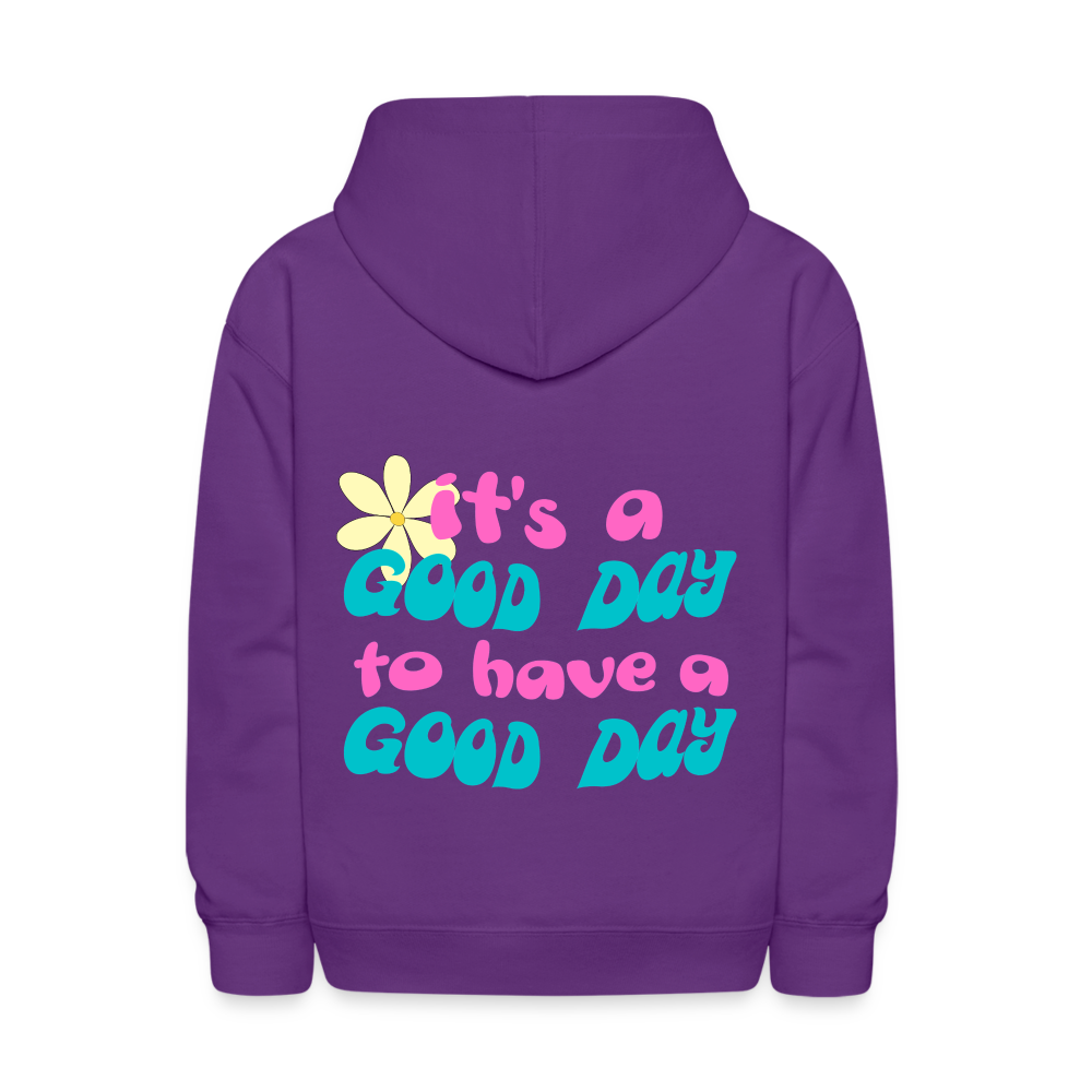 It's a Good Day to Have a Good Day Pullover Hoodie Print - purple