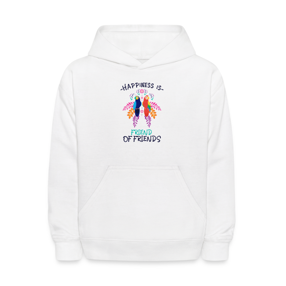 Happiness Is Hoodie Print - white