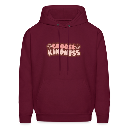Choose Kindness Pullover Hoodie - burgundy