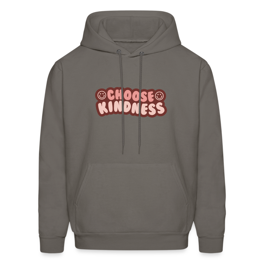 Choose Kindness Pullover Hoodie - asphalt gray