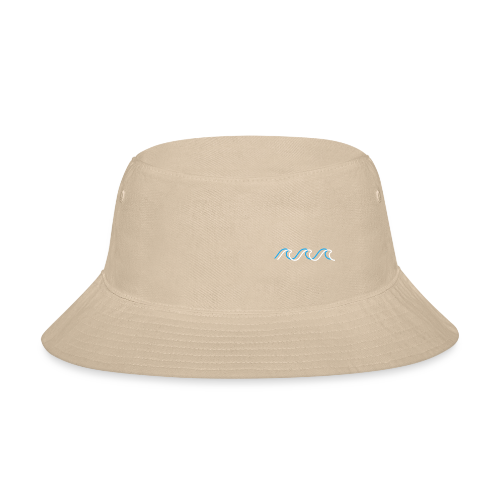 Catch Waves Turtle Design Bucket Hat - cream