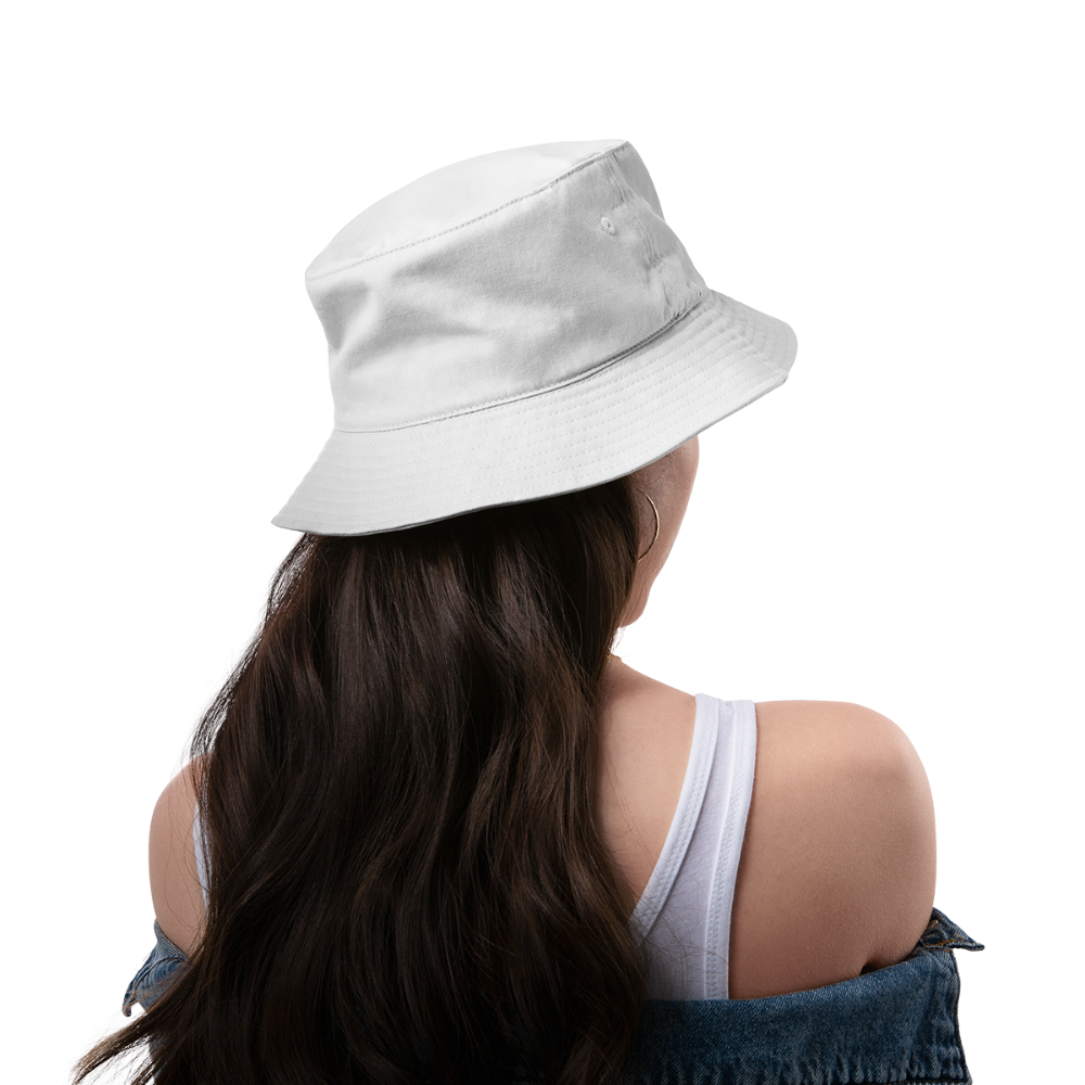 Love You Heart Design Bucket Hat - white