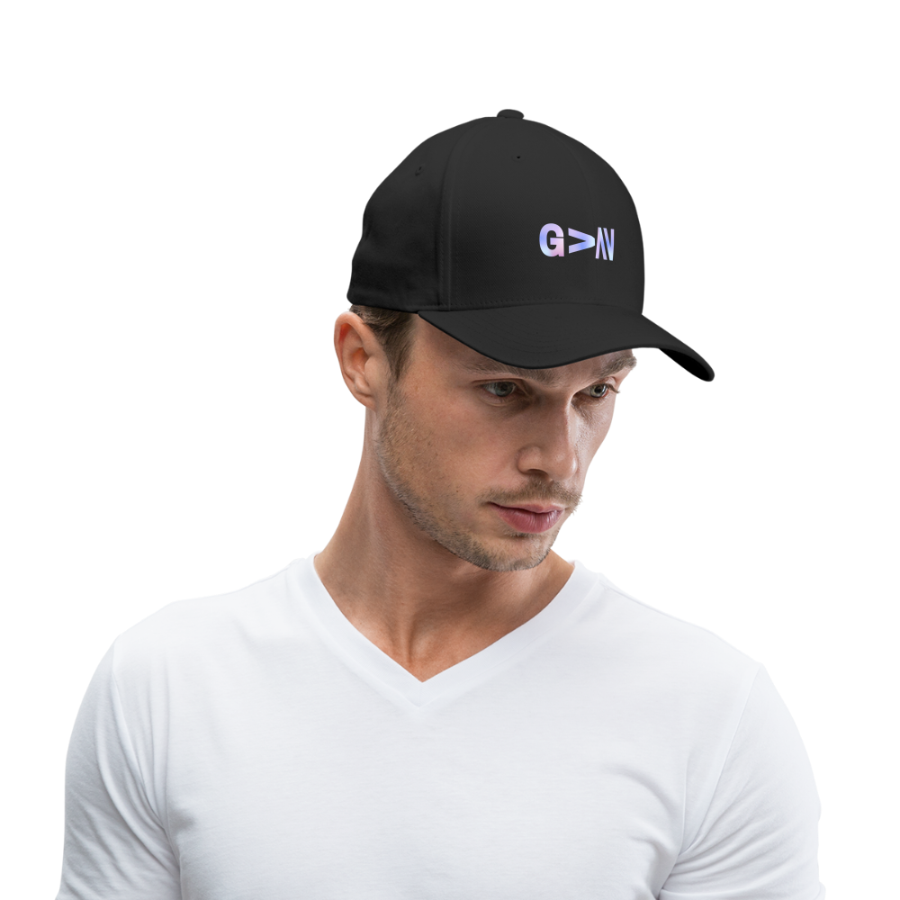 God is Greater than Our Highs and Lows Baseball Cap - black