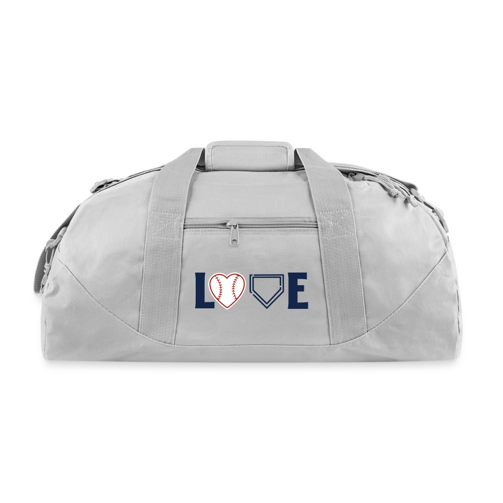 LOVE Baseball Duffel Bag - gray