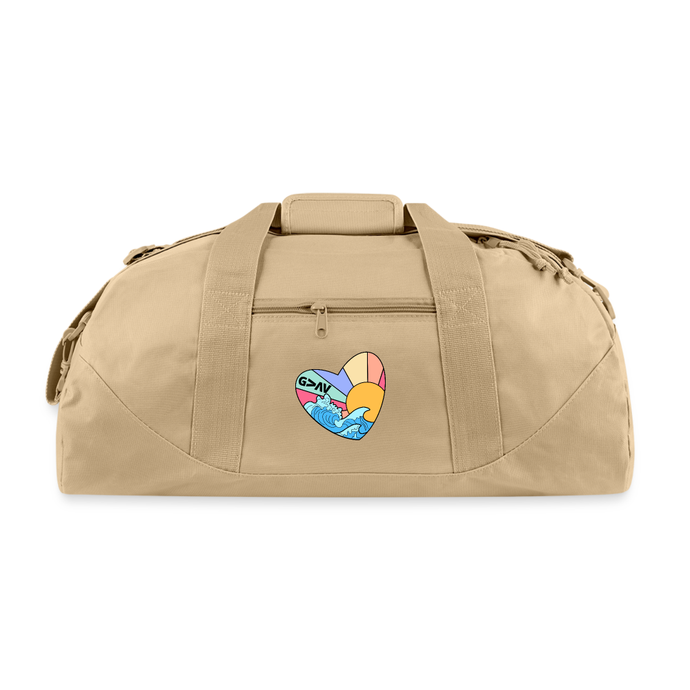 God is Greater Sunrise Duffel Bag - beige