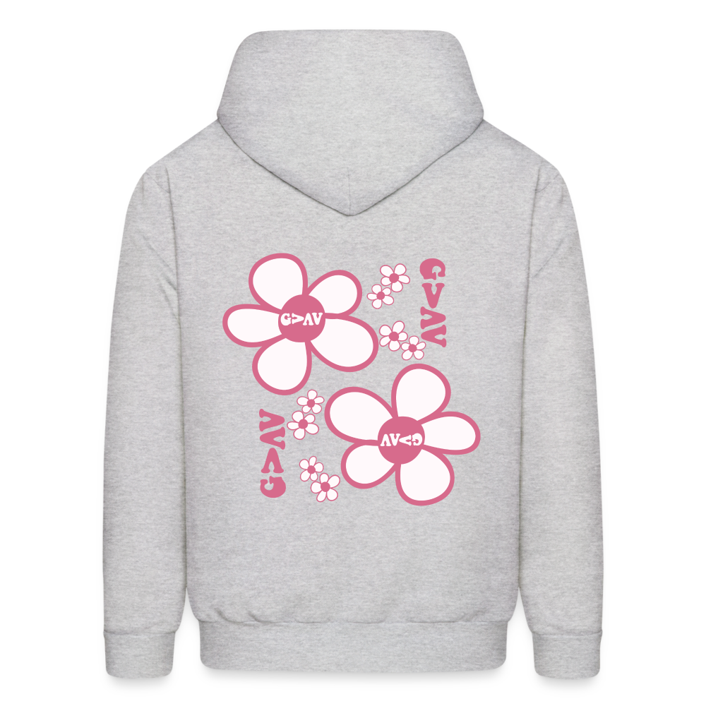 God Is Greater Than Our Highs and Lows Pink Daisies Hoodie - ash 
