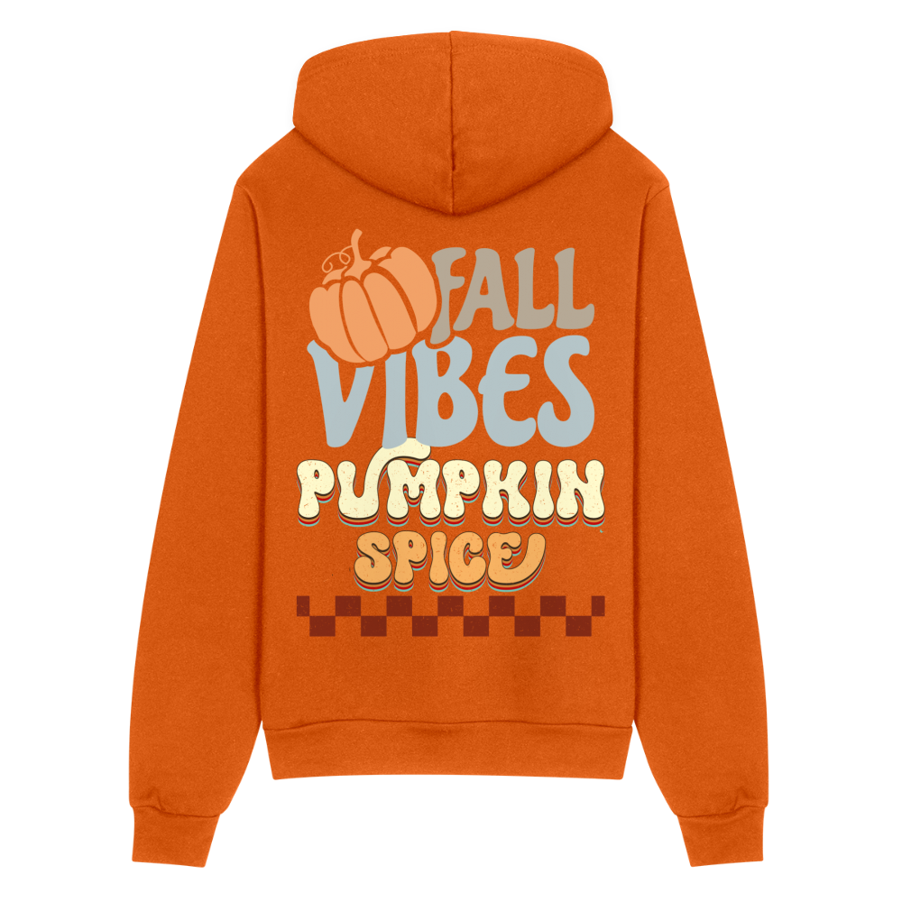 Fall Vibes Pumpkin Spice Adult Zip-Up Hoodie - autumn