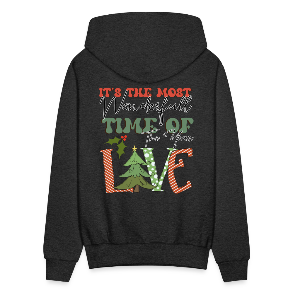 The Most Wonderful Time of The Year Christmas Hoodie Sweatshirt - charcoal grey