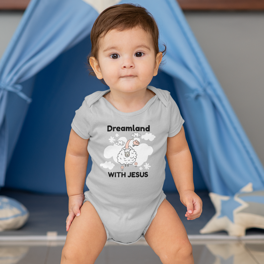 Dreamland With Jesus Infant Baby Rib Bodysuit