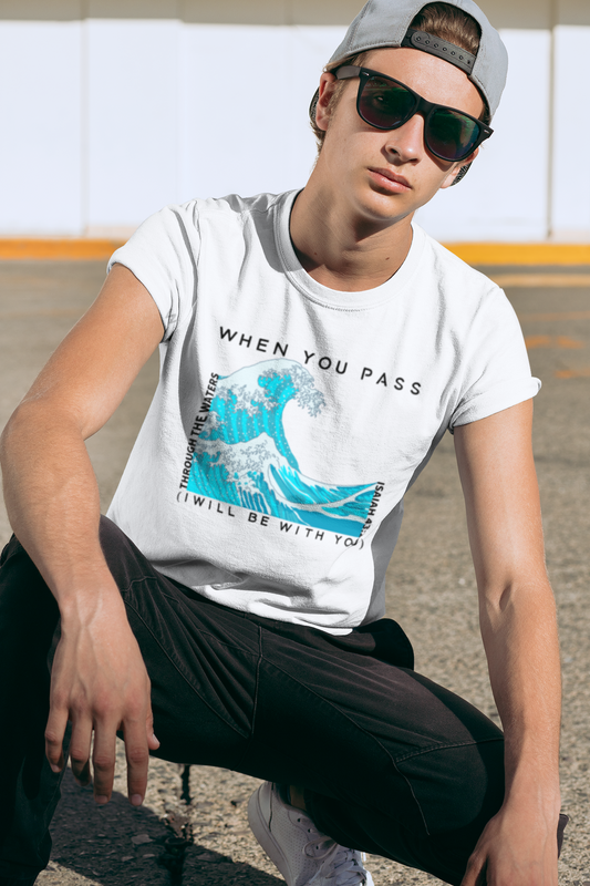 When You Pass Through The Waters Youth Heavy Cotton T-Shirt