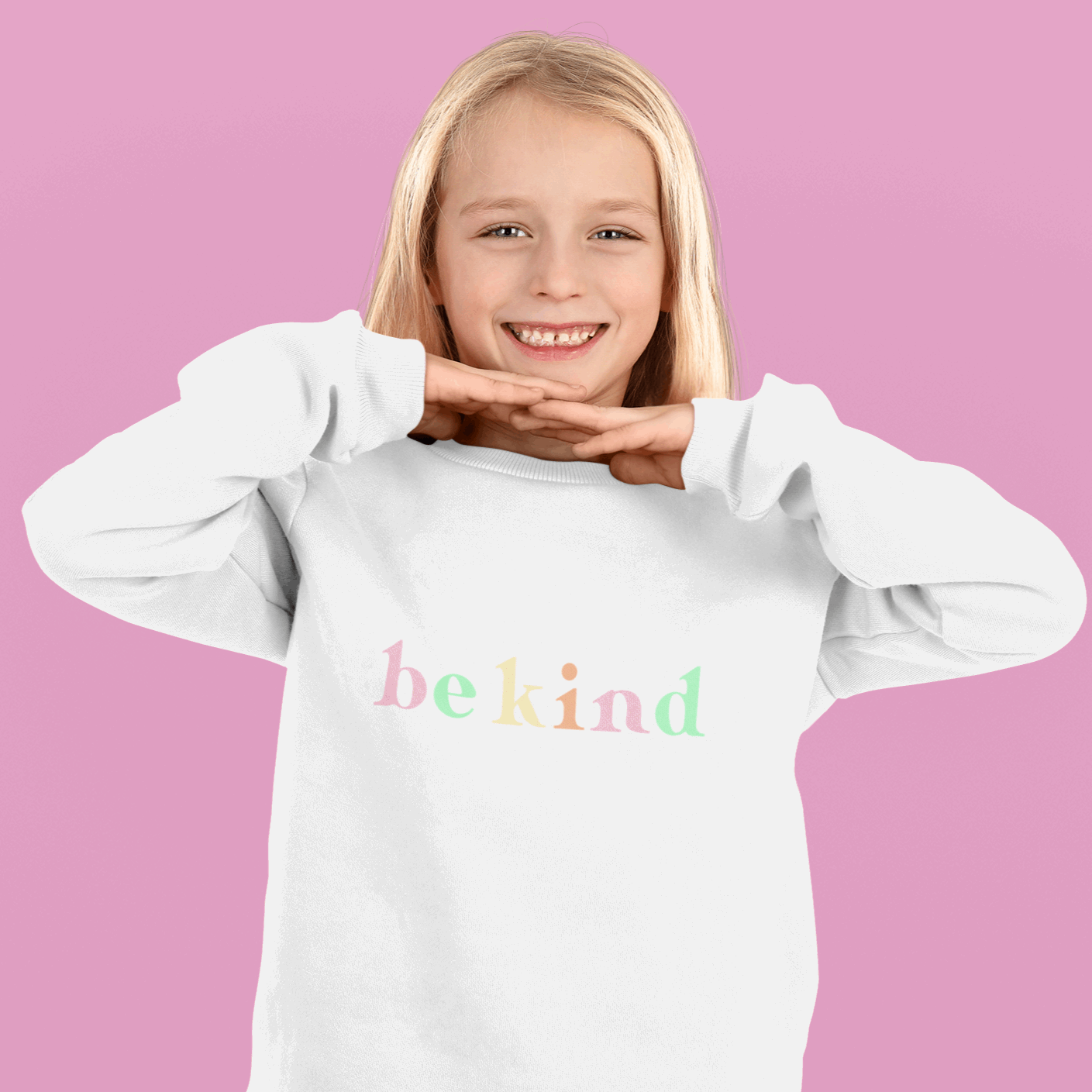 be kind Kids Crewneck Sweatshirt