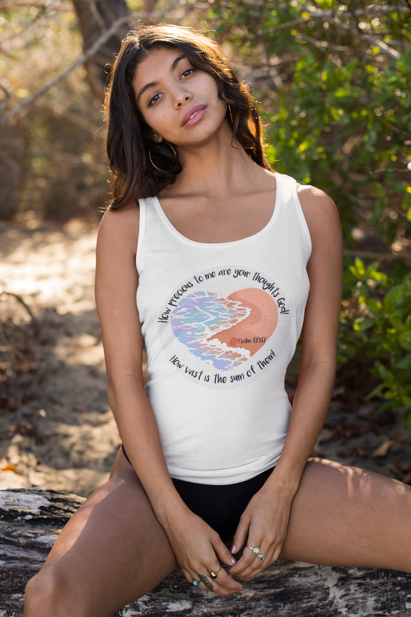 The Sand on The Seashore Women’s Softstyle Tank Top Design Print