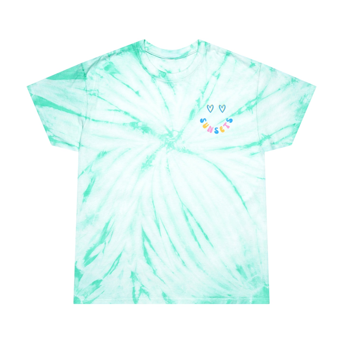 Sunsets Graphic Letter Design Unisex Tie-Dye Tee